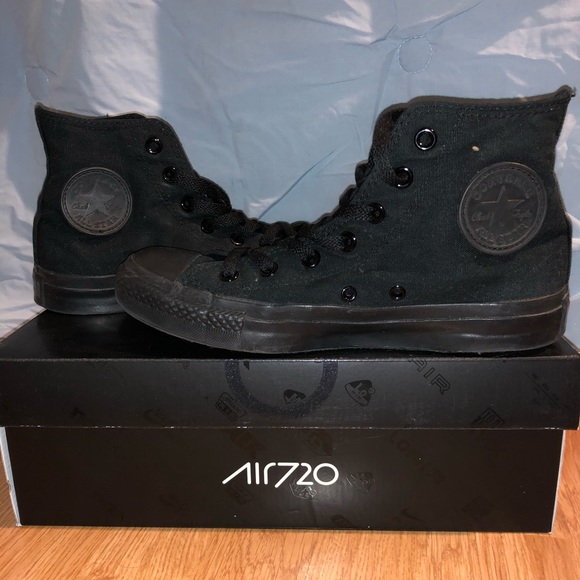 all black converse high top